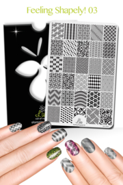 Lina - Stamping Plate - Feeling Shapely! - 03