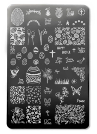 UberChic  - Big Nail Stamping Plate - Yay Spring!