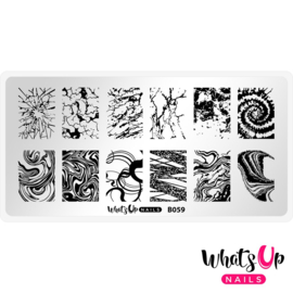 Whats Up Nails - Stamping Plate - B059 Thirsty Texture