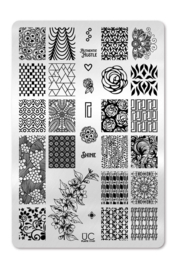 UberChic - Big Nail Stamping Plate - Collections 11-01