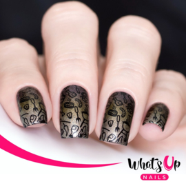 Whats Up Nails - Stamping Plate - B043 Stars and Stripes