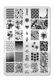 UberChic - Big Nail Stamping Plate - Collections 06 - 03