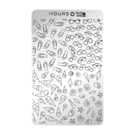 Yours Cosmetics - Stamping Plates - :YOURS Loves Sascha - YLS19. Summer Sale