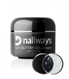 Nailways - NWUVGL04 - UV GLITTER GEL - Unicorn