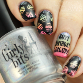 UberChic - Big Nail Stamping Plate - Party Time
