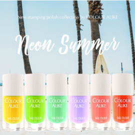 Colour Alike - Stamping Polish - Summer Neon - 133. Summer Lemon Split