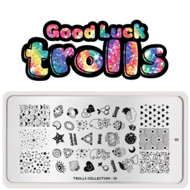 MoYou London - Movies Stamping Plate - Trolls 1