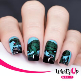 Whats Up Nails - Stamping Plate - B055 - Stampasaurus