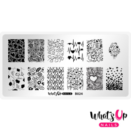 Whats Up Nails - Stamping Plate - B024 Love Is Everywhere