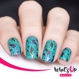Whats Up Nails - Stamping Plate - B046 Petal to the Metal