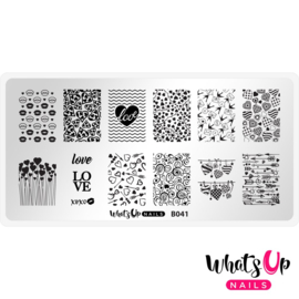 Whats Up Nails - Stamping Plate - B041 Season of Love