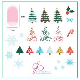 Clear Jelly Stamper - Stamping Plate - CJS_C01 - Christmas Tree