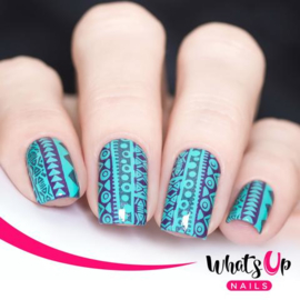 Whats Up Nails - Stamping Plate - A017 Tribal Feather