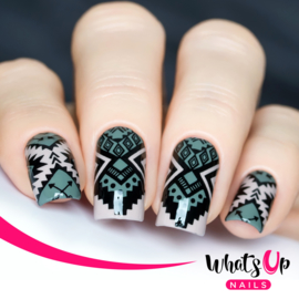 Whats Up Nails - Stamping Plate - B009 Lost in Aztec