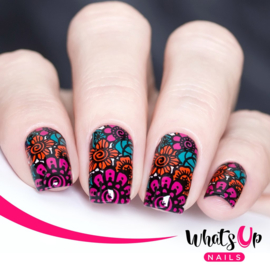 Whats Up Nails - Stamping Plate - B027 The Art of Henna