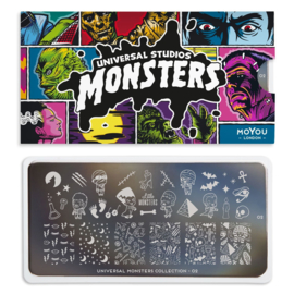 MoYou London - Movies Stamping Plate - Monsters 2