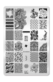 UberChic - Big Nail Stamping Plate - Collections 04 - 02