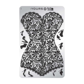 Yours Cosmetics - Stamping Plates - :YOURS Loves Sascha - YLS01. Corset in Heels