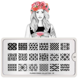 MoYou London - Stamping Plate - Flower Power 9