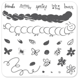 Clear Jelly Stamper - Stamping Plate - CJS_10 - Baby Bugs & Bees