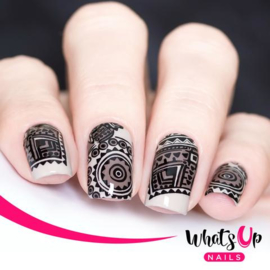 Whats Up Nails - Stamping Plate - A017 Tribal Feather