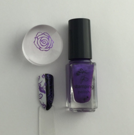 Clear Jelly Stamper Polish - #30 Plum Crazy