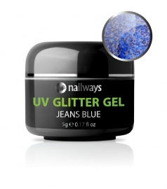 UV GLITTER GEL - Jeans Blue