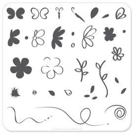 Clear Jelly Stamper - Stamping Plate - CJS_04 - Infinite Flower