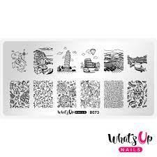 Whats Up Nails - Stamping Plate - B073 - Ciao Italia