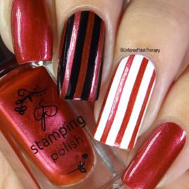 Clear Jelly Stamper Polish - #33 Crimson Crush