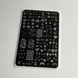 Clear Jelly Stamper - Big Stamping Plate - CJS_V03 - Never Ending LoVe!