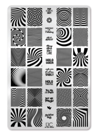 UberChic - Big Nail Stamping Plate - Op Art Magic