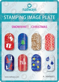 Nailways - Stamping Plate - Snowwhite - 02. Christmas