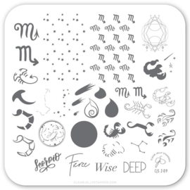 Clear Jelly Stamper - Stamping Plate - CJS_Z09 - Scorpio