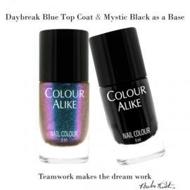 Colour Alike - Nail Polish - Topcoat - 729.  Daybreak Blue