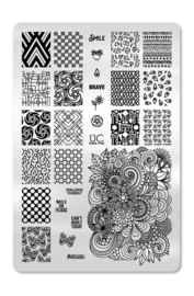 UberChic - Big Nail Stamping Plate - Collections 11-02