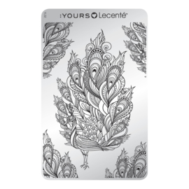 Yours Cosmetics - Stamping Plates - :YOURS Loves Lecenté - YLL02. Feathertastic