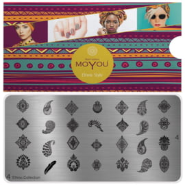 Moyou Nail Fashion - XL Stamping Plate - Ethic Collection - 4