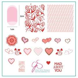 Clear Jelly Stamper - Stamping Plate - CJS_V04 - Layers of LoVe