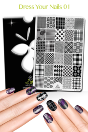 Lina - Stamping Plate - Dress Your Nails - 01