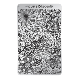 Yours Cosmetics - Stamping Plates - :YOURS Loves Lecenté - YLL04. Field of Flowers