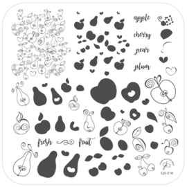 Clear Jelly Stamper - Medium Stamping Plate - CJS_210 - Fruit Cocktail Collection – Take Your Pick!