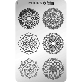 Yours Cosmetics - Stamping Plates - :YOURS Loves Sascha - YLS30. Mandala Mania