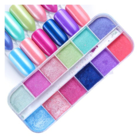 Nailways - Holografisch Parel Nagel Poeder Set