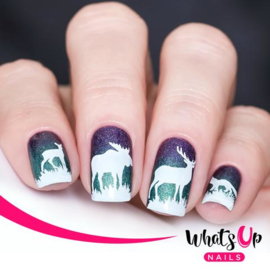 Whats Up Nails - Stamping Plate - A021 - Leaf Pile