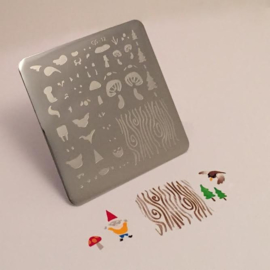 Clear Jelly Stamper - Stamping Plate - CJS_12 - In The Woods