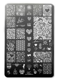 UberChic - Big Nail Stamping Plate - Love and Marriage - 04