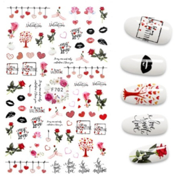 Nailways - Nail Stickers - F702 - Be My Valentine