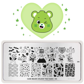 MoYou London - Movies Stamping Plate - Care Bears Unlock The Magic 4