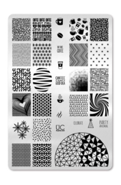 UberChic - Big Nail Stamping Plate - Collections 02 - 01